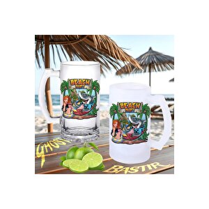 Beach Party Buzlu Ya Da Buzsuz Bira Bardağı