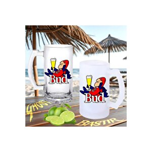 Bud Buzlu Ya Da Buzsuz Bira Bardağı