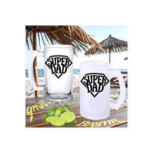 Süper Baba Buzlu Ya Da Buzsuz Bira Bardağı