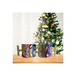 Winnie The Pooh Rengarenk Porselen Fincan / Kupa -mug