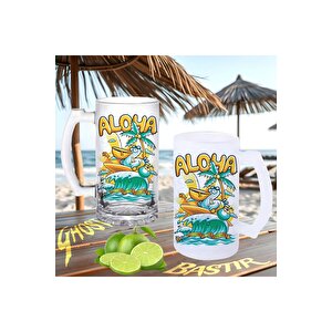 Aloha Buzlu Ya Da Buzsuz Bira Bardağı