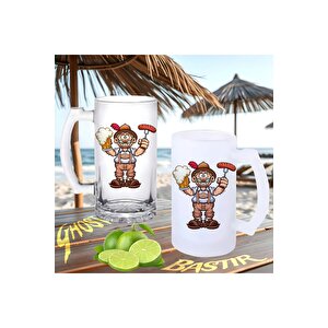 Sosis Bira Buzlu Ya Da Buzsuz Bira Bardağı