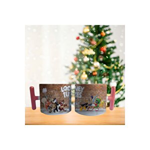 Looney Tunes Ip Çekme Yarışı Porselen Fincan / Kupa -mug