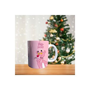 Pembe Panter Porselen Kupa