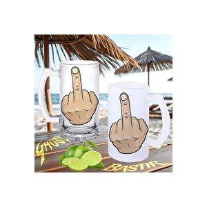 Orta Parmak Buzlu Ya Da Buzsuz Bira Bardağı