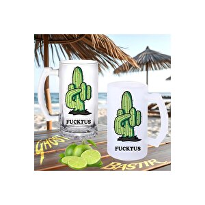 Kaktüs Buzlu Ya Da Buzsuz Bira Bardağı