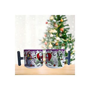 Noel Öncesi Kabusu Jack Ve Sally Porselen Fincan / Kupa -mug