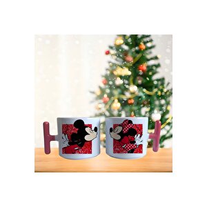 Mickey Ve Minnie Mouse Porselen Fincan Takımı