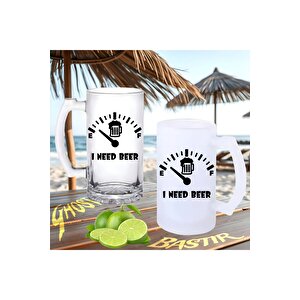 Bira Sayacı Buzlu Ya Da Buzsuz Bira Bardağı