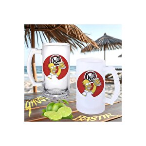 Simpson Duff Buzlu Ya Da Buzsuz Bira Bardağı