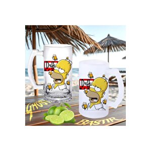 Simpson Duff Buzlu Ya Da Buzsuz Bira Bardağı