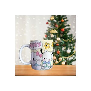 Kuromi Ve Hello Kitty Porselen Kupa