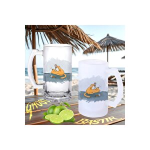 Alkolik Kedi Buzlu Ya Da Buzsuz Bira Bardağı
