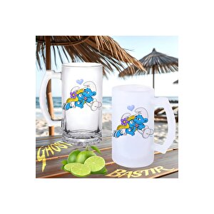 Şirinler Buzlu Ya Da Buzsuz Bira Bardağı