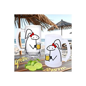 Çizgi Kız Buzlu Ya Da Buzsuz Bira Bardağı