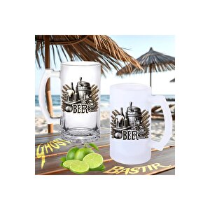 Ahşap Fıçı Buzlu Ya Da Buzsuz Bira Bardağı