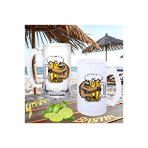 Şempanze Buzlu Ya Da Buzsuz Bira Bardağı