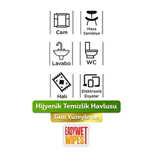 Easy Wet Wipes Yüzey Temizlik Havlusu 7x100 700 Yaprak