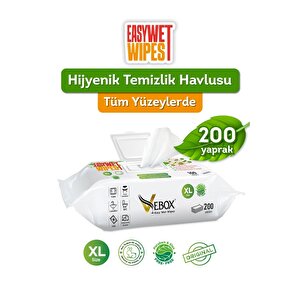 Easy Wet Wipes Yüzey Temizlik Havlusu 2x100 200 Yaprak