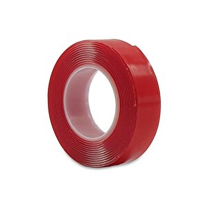 Çift Taraflı Silikonlu Bant 18mm - 2 Metre Beyaz