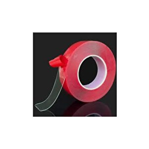 Çift Taraflı Silikonlu Bant 18mm - 2 Metre Beyaz