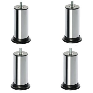 Yatak Baza Karyola Ayağı Metal Civatalı Metrik Diş 10mm (4 Adet) 15 Cm