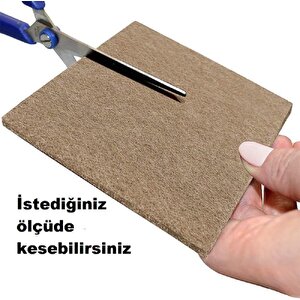 Mobilya Altı Zemin Koruyucu Keçe 120x240mm Açık Kahverengi