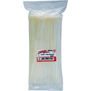 Topart Plastik Cırt Kelepçe Kablo Bağı 100 Adet - 2,5*100mm