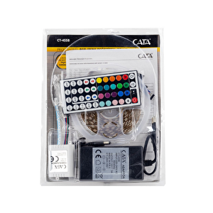Ct-4557 Cata Rgb Şerit Led 5 Metre + Trafo+ Rgb Kumanda