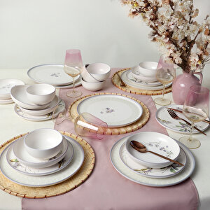 Purple Bloom Nordıc Yemek Takımı 24 Parça 6 Kişilik 22431-32