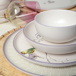 Purple Bloom Nordıc Yemek Takımı 24 Parça 6 Kişilik 22431-32