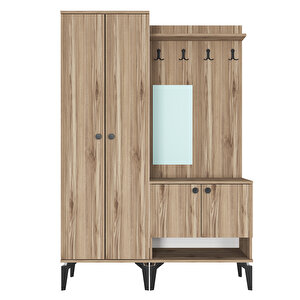 Eslem-1-2 Aynalı Portmanto Vestiyer Ayakkabılık Elm04