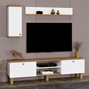 Şule Bohem Ayaklı Kapaklı Tv Ünitesi Tv Sehpası 180 Cm. Sl02