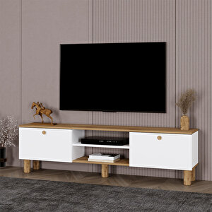 Sema Bohem Ayaklı Kapaklı Tv Ünitesi Tv Sehpası 180 Cm. Sm02