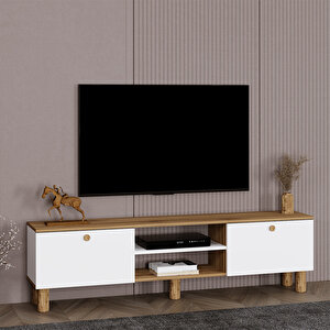 Sema Bohem Ayaklı Kapaklı Tv Ünitesi Tv Sehpası 180 Cm. Sm02