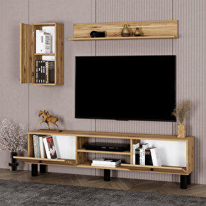 Şule Bohem Ayaklı Kapaklı Tv Ünitesi Tv Sehpası 180 Cm. Sl04