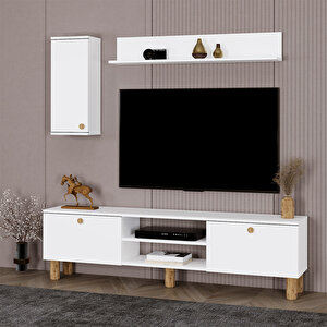 Şule Bohem Ayaklı Kapaklı Tv Ünitesi Tv Sehpası 180 Cm. Sl01
