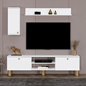 Şule Bohem Ayaklı Kapaklı Tv Ünitesi Tv Sehpası 180 Cm. Sl01