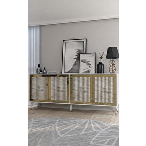 Bennerdh (kx180) Konsol Beyaz-efesmermer-altın Efesmermer-Altın