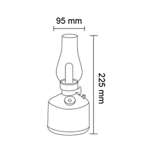 Nostajik Şarjlı Dekoratif Kelkit Led Masa Lambası