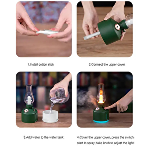 Nostajik Şarjlı Dekoratif Kelkit Led Masa Lambası