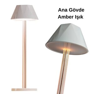 Dokunmatik Şarjlı Dekoratif Mellea Led Masa Lambası