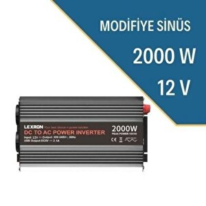 12v Volt-2000w Watt Modifiye Sinüs İnverter (220v Çevirici)