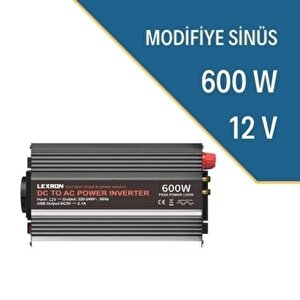 12v Volt-600w Watt Modifiye Sinüs İnverter (220v Çevirici)