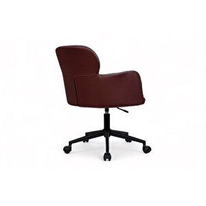 Anka Ofis, Done Ofis Sandalyesi, Çalışma Koltuğu, Bordo/bordo Kumaş