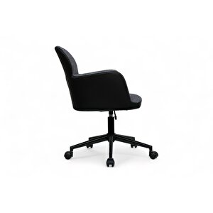 Anka Ofis, Done Çalışma Sandalyesi, Ofis Koltukları - Siyah/gri Kumaş