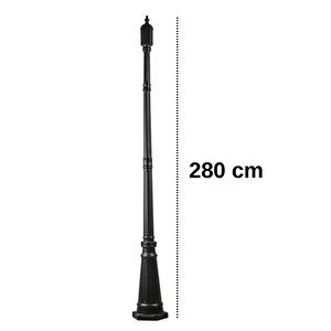 Sokak Armatürü Alüminyum Döküm Direk (2.80 Metre)