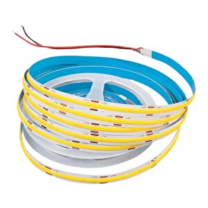 320 Ledli 12 Volt İç Mekan Cob Şerit Led (5 Metre Paket + Beyaz Işık)