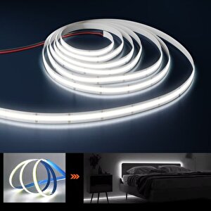 320 Ledli 12 Volt İç Mekan Cob Şerit Led (5 Metre Paket + Beyaz Işık)