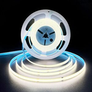 320 Ledli 12 Volt İç Mekan Cob Şerit Led (5 Metre Paket + Beyaz Işık)